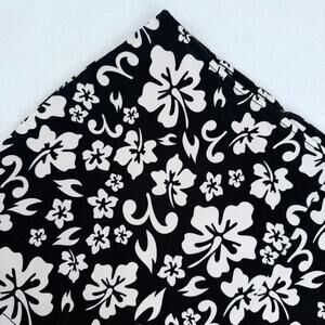 Wild Fable Black White Floral Tropical Hawaiian Beach Print Mini Skirt 10